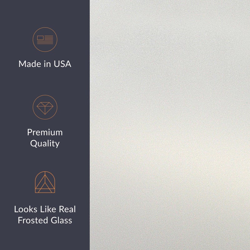 Artscape Etched Glass Sidelight 12 x 83 Inch Window Film, Made in USA â€“ Provides Decorative Privacy, Non-Adhesive, Etched Frosted Glass Pattern, UV Protection, Easy to Apply and Removable - Image 4